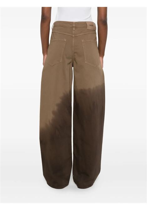 pantaloni ball donna marrone oliva UMA WANG | UW3038UW416